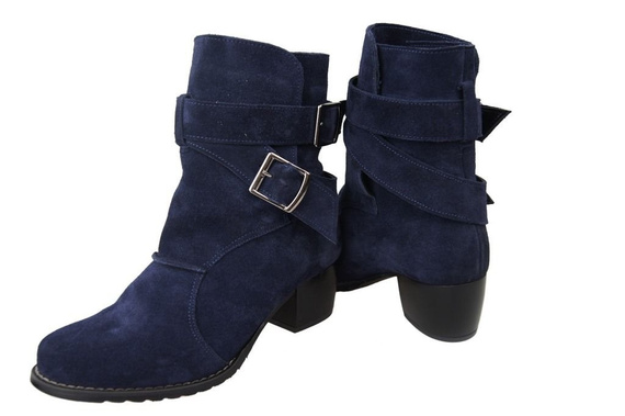 Shoes Women's boots Natural leather Velor 119 ElitaBut