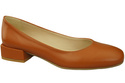 Comfortable Women's Shoes Flat Pumps, Natural Leather 204 ElitaBut