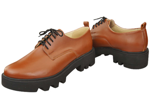 Women's shoes Lace-up leather Natural 180 ElitaBut