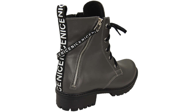 Footwear Boots Women's boots with the inscription NICE Natural Leather 173 L ElitaBut