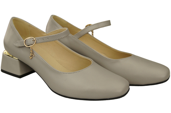 Women's shoes Pumps with a strap, natural leather 202 ElitaBut