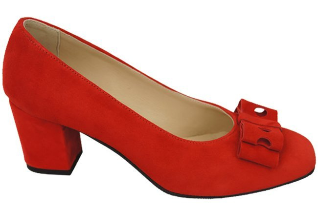 Women's shoes Pumps Natural leather suede 163 ElitaBut