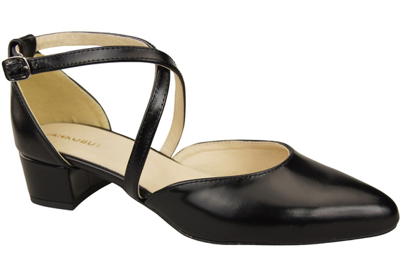 Women’s Leather Sandals  with Straps Low Heel 223 ElitaBut