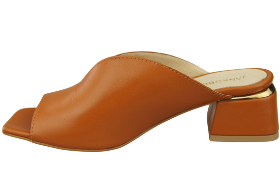 Women's Shoes High-Heeled Flip-Flops Natural Leather 210 ElitaBut