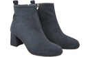 Women’s ankle boots in genuine suede leather, stable block heel, with zipper – 224 ElitaBut