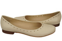Women's Shoes Comfortable Ballerinas Natural Leather 162 ElitaBut
