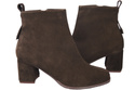 Women’s ankle boots in genuine suede leather, stable block heel, with zipper – 224 ElitaBut