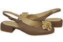 Women's Shoes Sandals with Crystals Natural Leather 215 ElitaBut