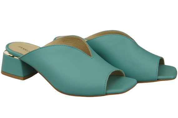 Women's Shoes High-Heeled Flip-Flops Natural Leather 210 ElitaBut