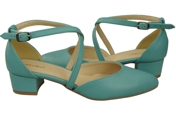 Women’s Leather Sandals with Straps Low Heel 223 ElitaBut