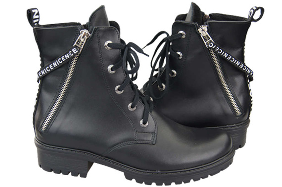 Footwear Boots Women's boots with the inscription NICE Natural Leather 173 L ElitaBut