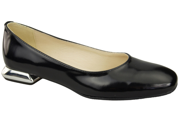 Flat Women's Shoes Pumps Decorative Heel Natural Leather 209 ElitaBut