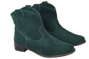 Obuwie Botki Damskie Malachitowy Wiosna / Jesień skóra naturalna welurowa 132 L ElitaBut