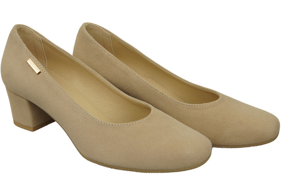 Comfortable Women's Shoes Pumps Natural Suede Leather 172 Z ElitaBut