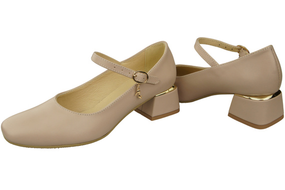 Women's shoes Pumps with a strap, natural leather 202 ElitaBut