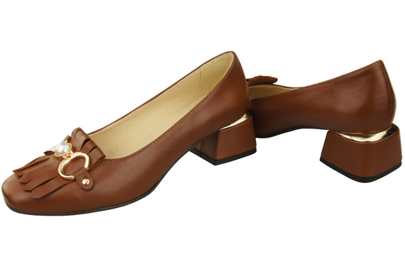 Women's shoes Pumps Natural leather 195 ElitaBut