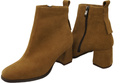 Women’s ankle boots in genuine suede leather, stable block heel, with zipper – 224 ElitaBut