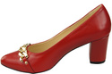 Classic Women's  Pumps Shoes made of Natural Leather with a Gold Decorative Chain 200 ElitaBut