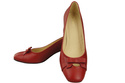 Women's Pumps with a Bow, Natural Leather and Low Heel 203 ElitaBut