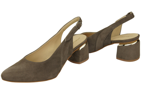 Women's Sandals in Natural Suede Leather - Elegance and Comfort 196 Z ElitaBut