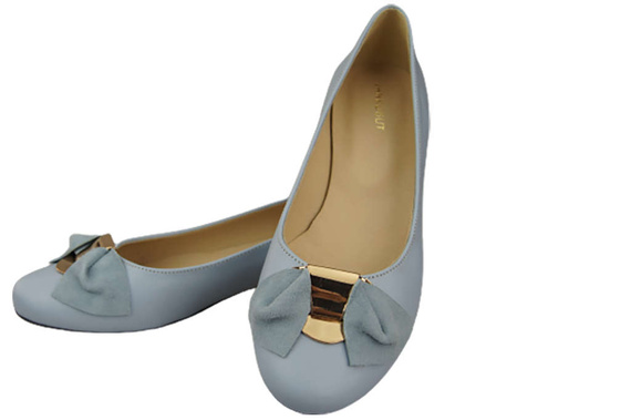 Women's Ballerinas Shoes Natural Leather 894 ElitaBut