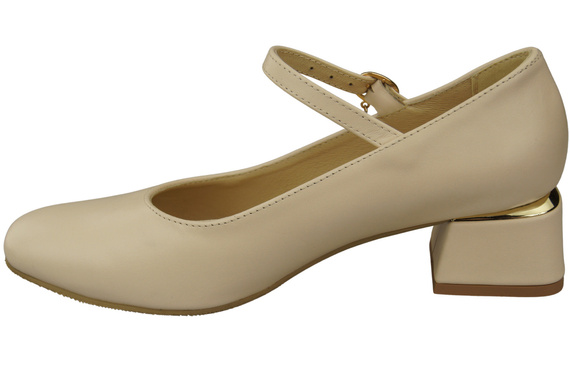 Women's shoes Pumps with a strap, natural leather 202 ElitaBut