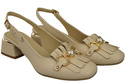 Women's Shoes Sandals Decorated with Fringes Natural Leather 208 ElitaBut