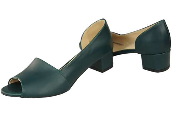 Obuwie Damskie Sandały Malachitowe Skóra Naturalna 147 ElitaBut