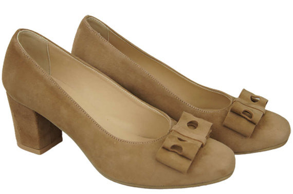 Women's shoes Pumps Natural leather suede 163 ElitaBut