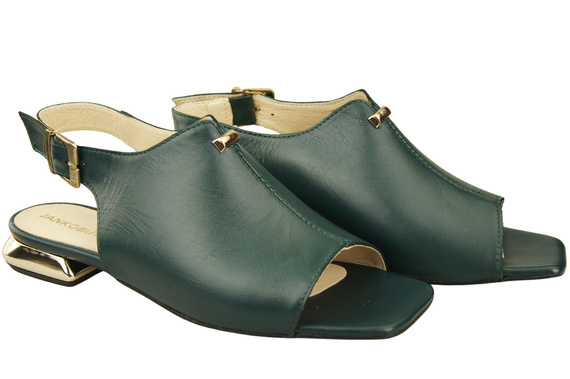 Comfortable Women's Shoes Sandals Flat Gold Heel Natural Leather 207 ElitaBut