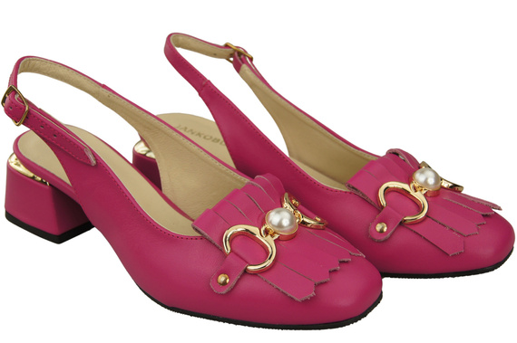 Women's Shoes Sandals Decorated with Fringes Natural Leather 208 ElitaBut