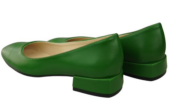 Comfortable Women's Shoes Flat Pumps, Natural Leather 204 ElitaBut