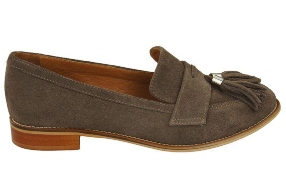 Shoes Women's loafers Natural Leather Velor 134 ElitaBut