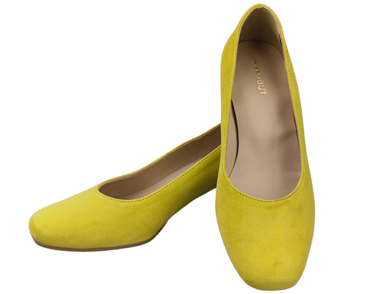 Comfortable Women's Shoes Pumps with Decorative Heel Natural Suede Leather 219 From ElitaBut