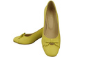 Women's Pumps with a Bow, Natural Leather and Low Heel 203 ElitaBut