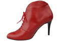 Obuwie Botki  Damskie Wiosna / Jesień skóra naturalna Czerwone  955 ElitaBut