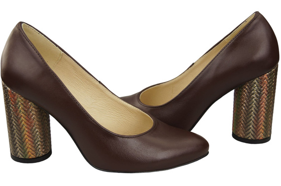 Women's shoes Pumps Natural leather 194 ElitaBut