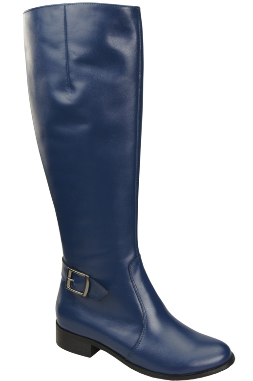 Women’s  leather boots, lined officer boots, flat 225 ElitaBut