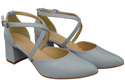 Elegant Leather Sandals with Open Sides on a Stable Heel 218 ElitaBut