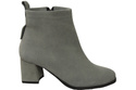 Women’s ankle boots in genuine suede leather, stable block heel, with zipper – 224 ElitaBut