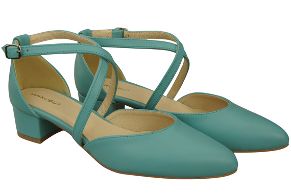 Women’s Leather Sandals with Straps Low Heel 223 ElitaBut