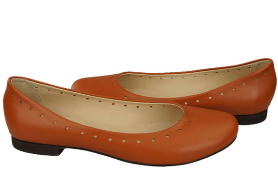 Women's Shoes Comfortable Ballerinas Natural Leather 162 ElitaBut