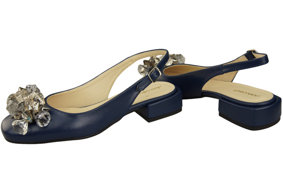 Women's Shoes Sandals with Crystals Natural Leather 215 ElitaBut