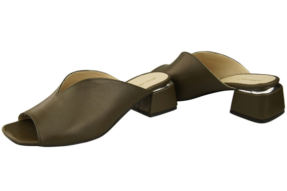 Women's Shoes High-Heeled Flip-Flops Natural Leather 210 ElitaBut