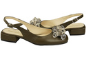 Women's Shoes Sandals with Crystals Natural Leather 215 ElitaBut