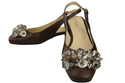 Women's Shoes Sandals with Crystals Natural Leather 215 ElitaBut