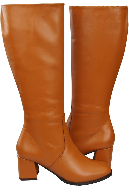 Comfortable Footwear Women's Boots Low Heel Natural Leather 212 ElitaBut