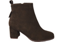 Women’s ankle boots in genuine suede leather, stable block heel, with zipper – 224 ElitaBut