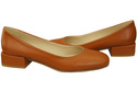 Comfortable Women's Shoes Flat Pumps, Natural Leather 204 ElitaBut