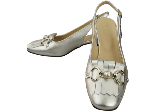 Women's Shoes Sandals Decorated with Fringes Natural Leather 208 ElitaBut